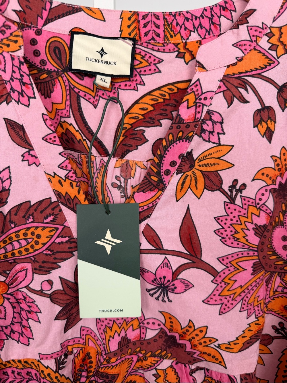 Tuckernuck Beach Sunset Chintz Kenzo Cover-Up Dress Size XL - Picture 7 of 9